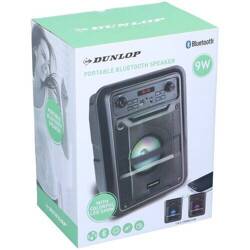 Dunlop głośnik mobilny Bluetooth D220 Radio FM 9W Czarny