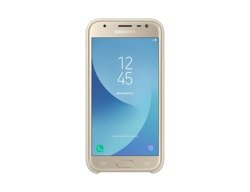 Etui Dual Layer Cover Złote do Samsung Galaxy J3 (2017) EF-PJ330CFEGWW