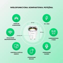 Inteligentne gniazdko wifi smart NOUS A1 (bez opakowania)