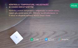 Inteligentny czujnik wilgotności i temperatury ZigBee Nous E5