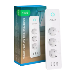 NOUS A5T Inteligentna Listwa Zasilająca Przedłużacz Smart Power Strip (Tasmota) 3 gniazda Schuko 3 porty USB