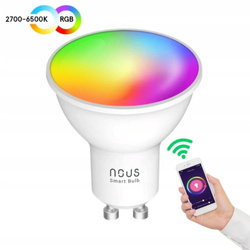 NOUS P8 Wielokolorowa Żarówka Smart WIFI Bulb RGB GU10 4pcs