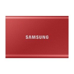 SAMSUNG T7 Dysk zewnetrzny SSD 500GB Czerwony USB 3.2 (MU−PC500T/WW)