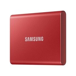 SAMSUNG T7 Dysk zewnetrzny SSD 500GB Czerwony USB 3.2 (MU−PC500T/WW)