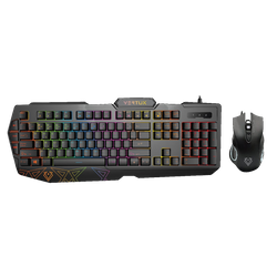 Vertux 26 anti-ghosting Zestaw Gamingowy Mysz Klawiatura VENDETTA 3200 DPI RGB LED 