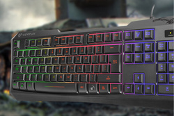 Vertux Klawiatura Przewodowa Tactile anti-ghosting Radiance QWERTY US RGB